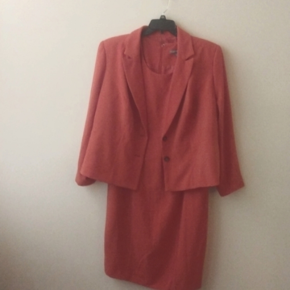Burnt orange Dress and Matching blazer